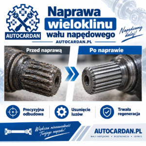 naprawa wieloklina wału napędowego